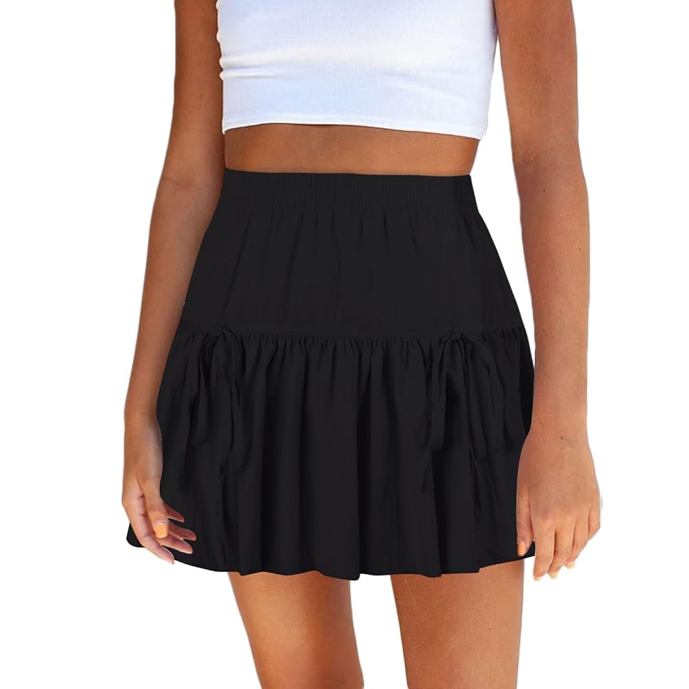 Dwuwarstwowa spódnica tenisowa plisowana krótka